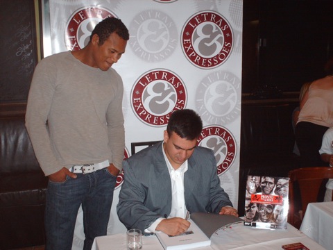 Jacaré e Leandro Paiva no Rio, em setembro. Foto: Divulgação.