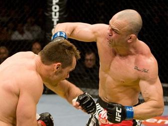 Wanderlei contra Rich Franklin. Foto: Josh Hedges 