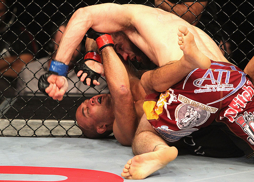 Did BJ Penn mess up on the ground against Fitch?