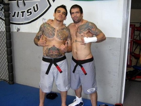 Crispin (on the right) with teammate Sapo