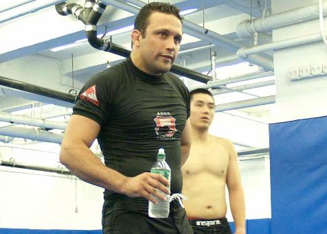 Renzo Gracie heads Rashad Evanss training. Photo: GRACIEMAG archives