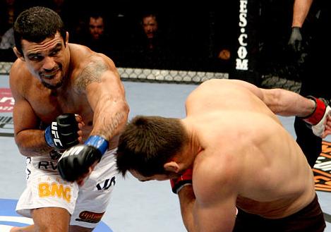 On his return to the UFC, Belfort knocked out Rich Franklin. Photo: Josh Hedges