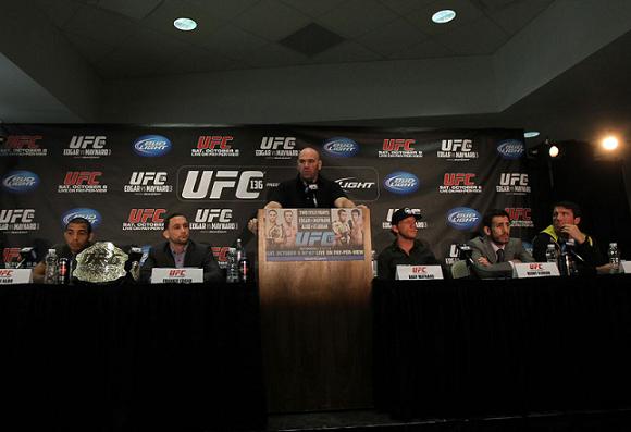 Pérolas numa coletiva comandada por Dana White e Chael Sonnen