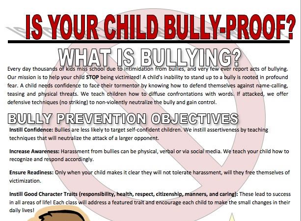 Anti-bullying course at North Dallas BJJ