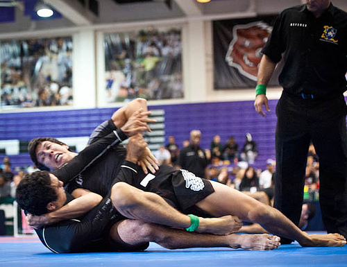 Kayron Gracie vs. Daniel Tavares at the 2011 Pan No-Gi Jiu-Jitsu Championship. Photo: Dan Rod