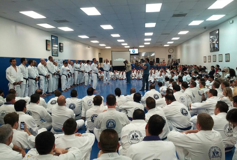 Royce at Gracie Miami belt ceremony Graciemag