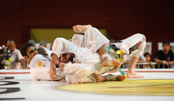 Leandro Lo finaliza na Copa Pódio de Jiu-Jitsu em Porto Alegre, em dezembro. Foto: Gustavo Aragão.