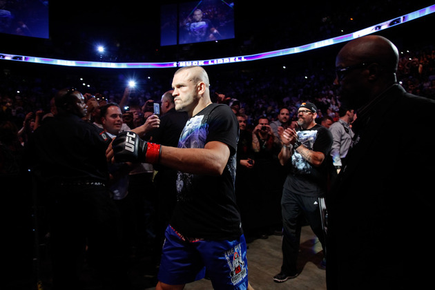 O ex-campeão dos meio-pesados Chuck Liddell entra no UFC 115 para sua última luta de MMA, contra Rich Franklin. Foto: Divulgação UFC.