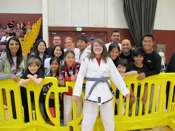 Camille Bedard with her Vancouver, Canada team