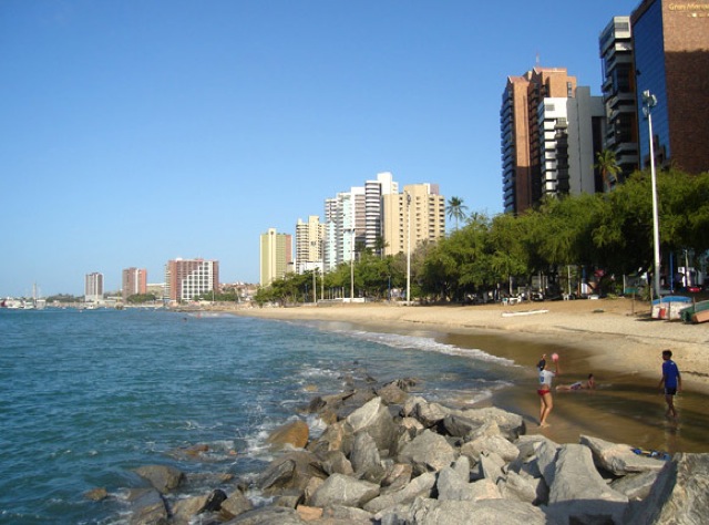 Praia do Meio em Fortaleza: sede do Jiu-Jitsu.