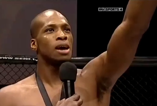 Michael Page celebrates victorious MMA debut