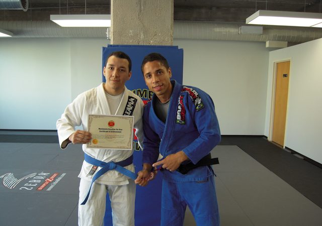 Rodriguez and black belt Israel Reyes