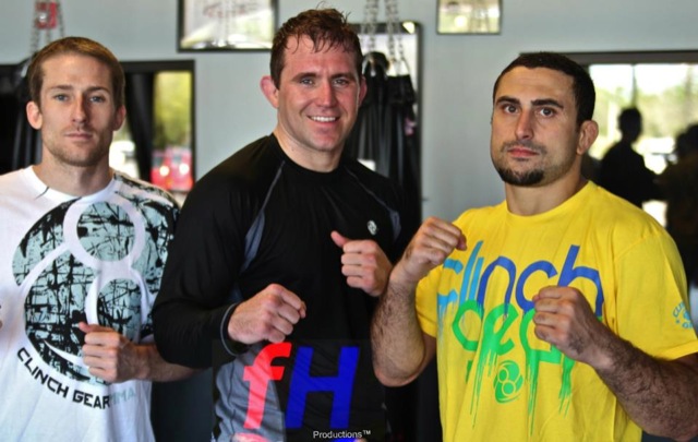 Alan Belcher durante treino com Daniel Moraes (de amarelo). Foto: Divulgação/GRACIEMAG.