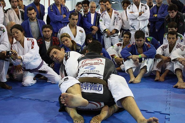 Demian Maia em seminario de Jiu Jitsu em SP. Foto Carlos Ozorio