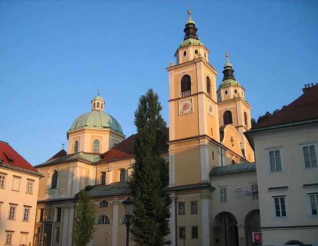 Catedral de São Nicolas, na Eslovênia. Foto: Divulgação.