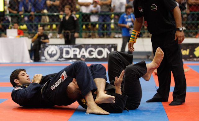 Marcus Buchecha submits at the WPJJ Trials Gramado