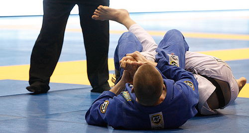 Armbar from 50/50 from another 2012 Pan standout