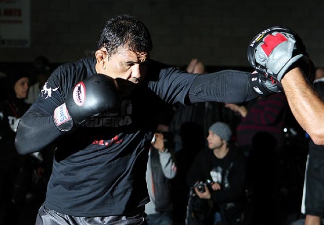 O faixa-preta Rodrigo Minotauro em treino aberto do UFC. Foto: Josh Hedges/Divulgação.