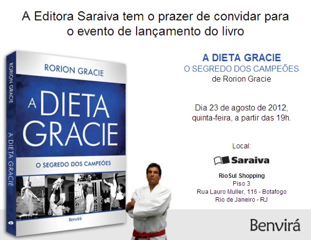 Dieta Gracie lancamento livro Rio Sul