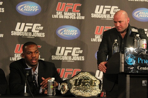 Jon Jones com Dana WHite