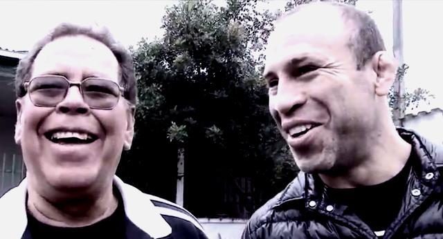 Wanderlei Silva no encontro com o pai Holando falecido em acidente de carro em agosto de 2012