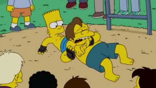 MMA e triangulo em Simpsons
