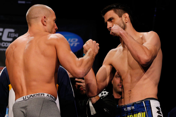 GSP e Condit na pesagem do UFC 154