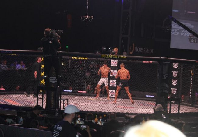 Black belt Christian Uflacker in action at Bellator 84