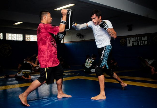 MIltinho Vieira em treino na BTT. Foto: Diogo Martins/Garra Marketing