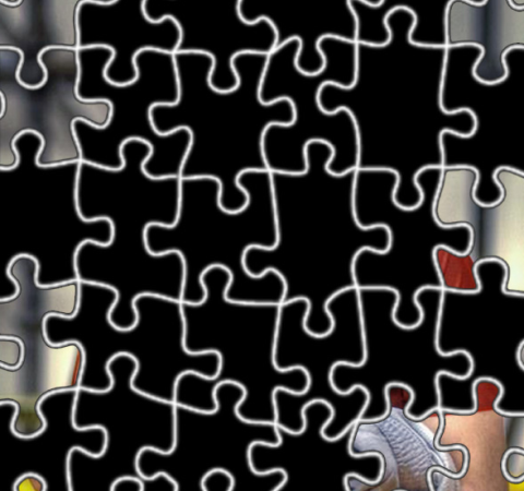 Quem será o misterioso atleta do quebra-cabeças? Foto: Divulgação
