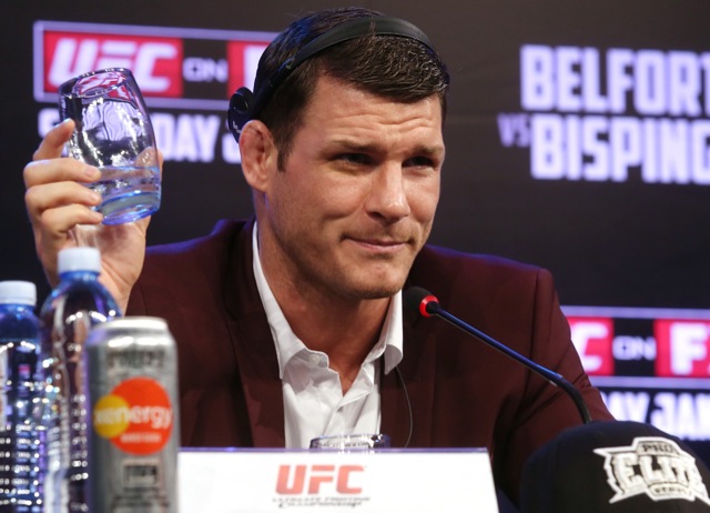 Michael Bisping na coletiva do UFC, nesta quinta Foto Wander Roberto/UFC