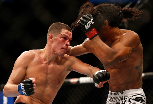 Nate Diaz volta a luta em Abril. Foto: Josh Hedges/Zuffa LCC via Getty Images