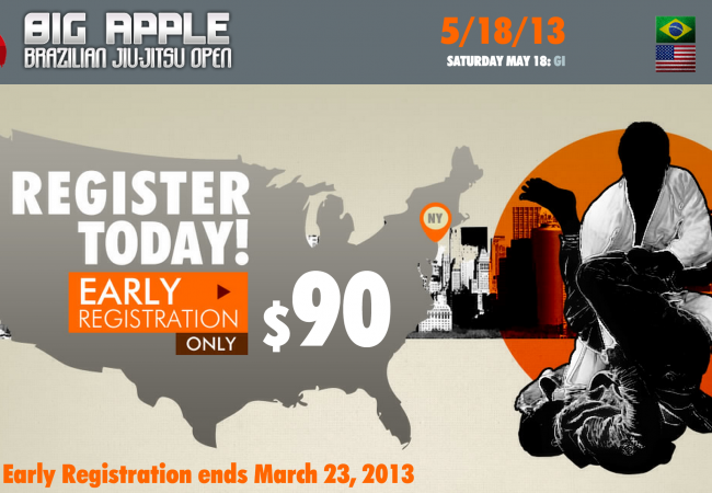Big Apple BJJ Open is on MAy 18.