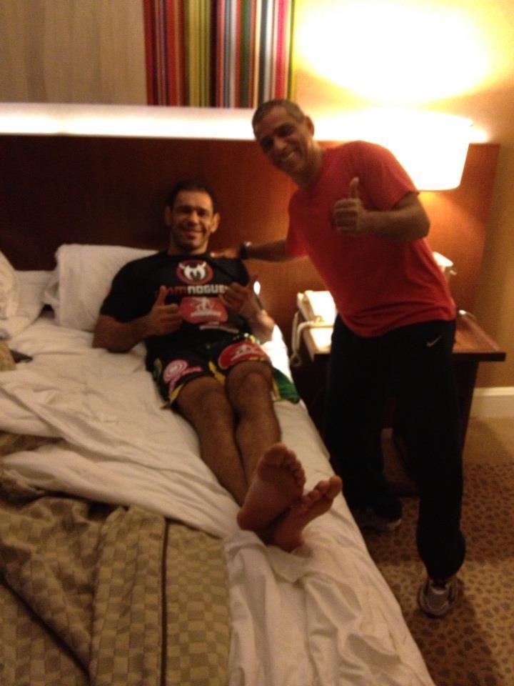 Rogério Minotouro e Alvaro Romano em Las Vegas. Foto: Arquivo Pessoal