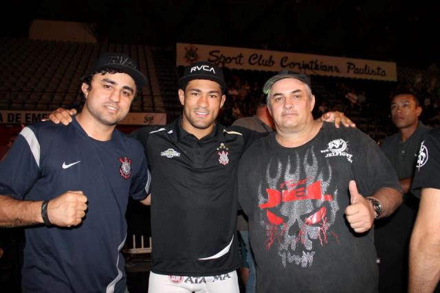 Davi Ramos com os mestres Ramos Lemos e Casquinha