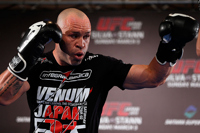 Wanderlei Silva durante treino aberto para o UFC no Japão. Foto: Josh Hedges/Zuffa LCC via Getty Images