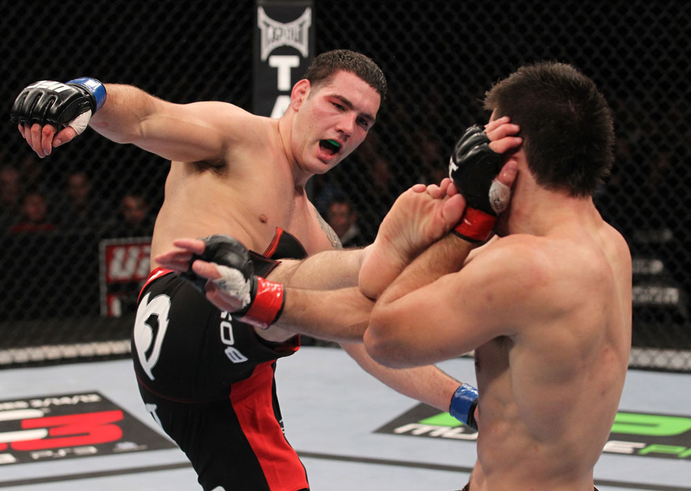 Após muito pedir, Weidman terá a chance de lutar pelo cinturão. Foto: Nick Laham/Zuffa LCC via Getty Images