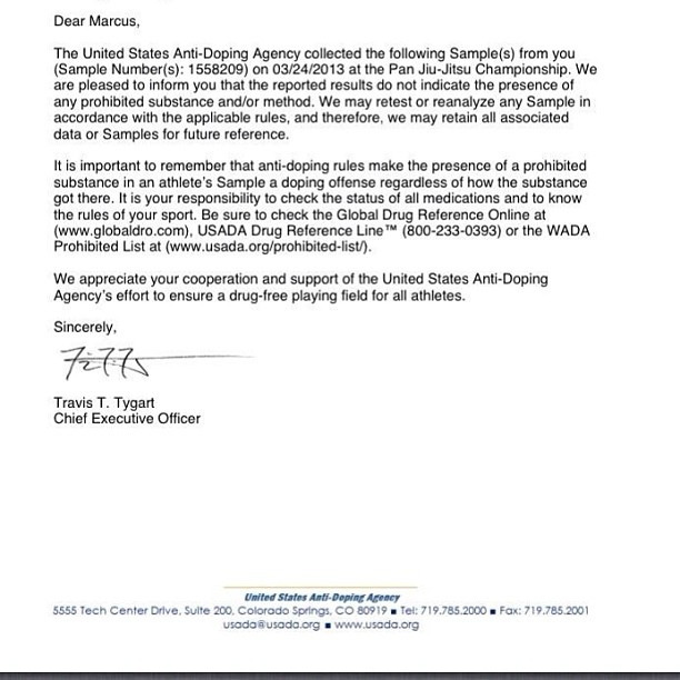 USADA, Anti-doping, Marcus Almeida, Buchecha, Pan 2013