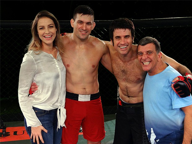 Demian com Luana, Eriberto e Jorge Fernando. Foto: Guerra dos Sexos/TV Globo