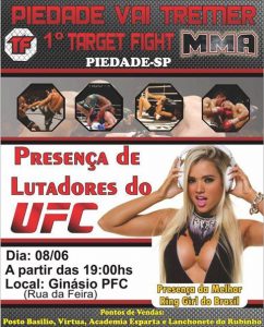 Cartaz do 1° Target Fight MMA. Foto: Divulgação