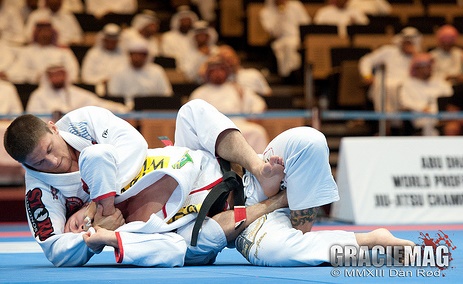 Claudio Calasans Jr during the bronze medal match with Tarsis, in Abu Dhabi. Photo: Dan Rod/ GRACIEMAG