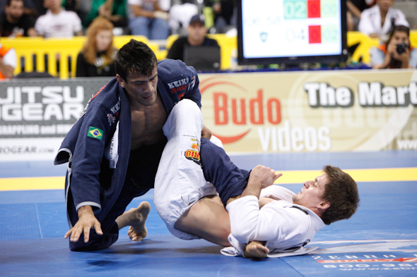 Rubens Cobrinha contra Rafael Mendes durante campeonato de Jiu Jitsu