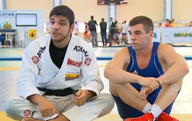 Joao Gabriel e Pedro Rocha em foto de reproducao Sportv