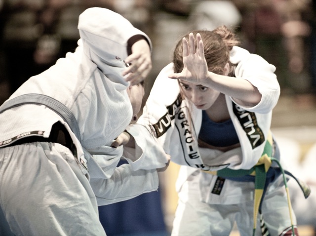 Lutadoras de Jiu Jitsu durante uma edicao do Las Vegas Open Foto John Cooper