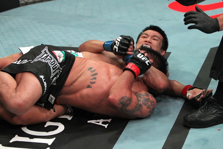 O twister premiado de Chan Sung Jung no UFC. Foto: Divulgação/UFC