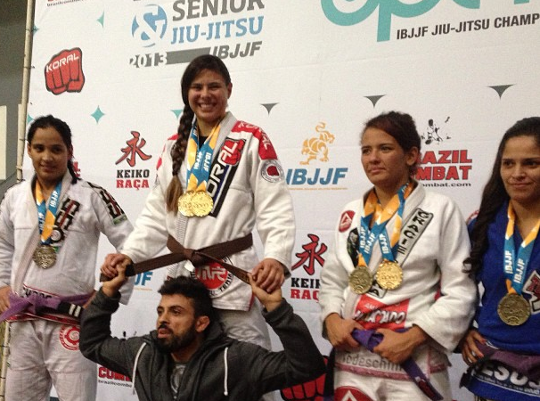 Monique Elias enters the realm of brown belts after double gold at Rio Open