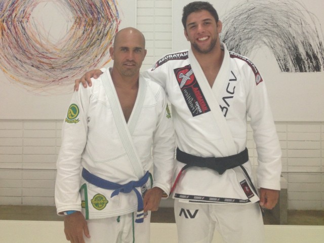 Marcus Buchecha and Kelly Slater after training. Promotional photo.