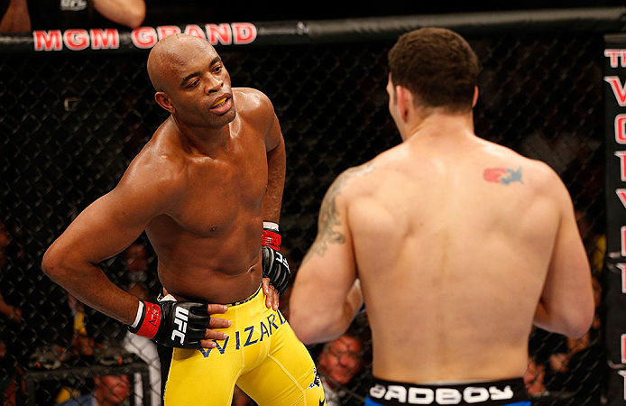 Chris Weidman knocks Anderson Silva out during the main event of UFC 162; photo: Getty Images