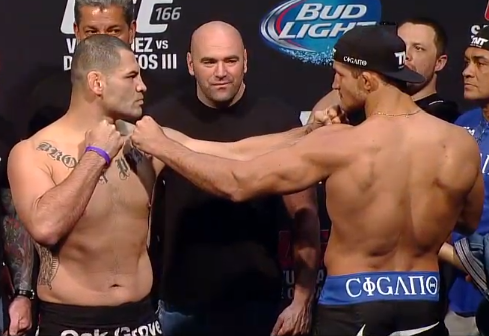 UFC 166 WeighIn Results Cain Velasquez, Junior dos