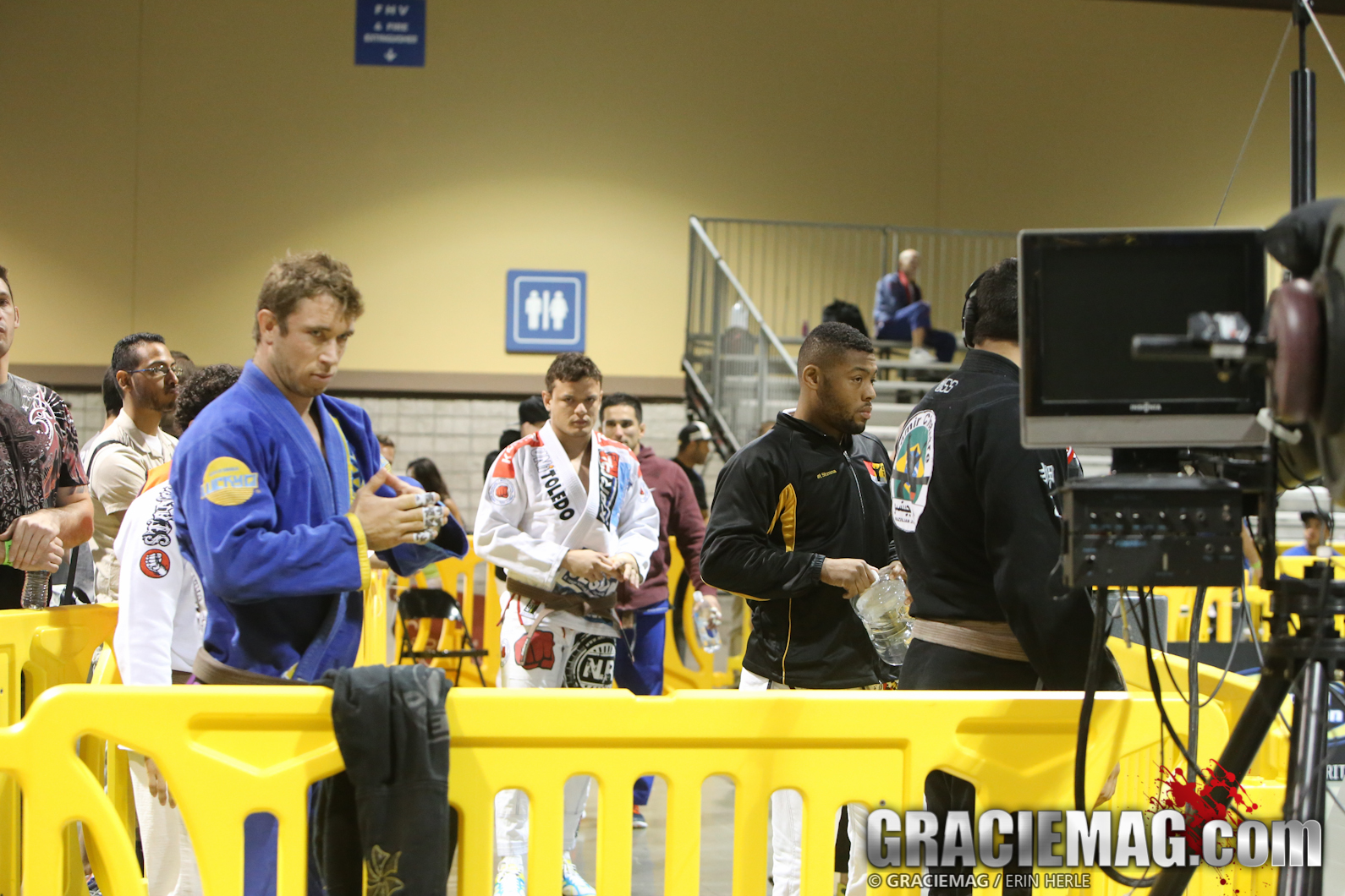 The brown belts prepare for the many matches ahead in the World Jiu-Jitsu Expo Brown Belt Grand Prix. Photo: Erin Herle